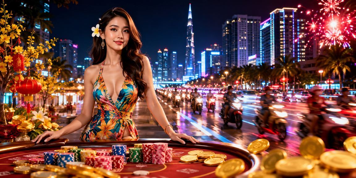 Màn hình đăng nhập casino trực tuyến tại Thành phố Hồ Chí Minh về đêm