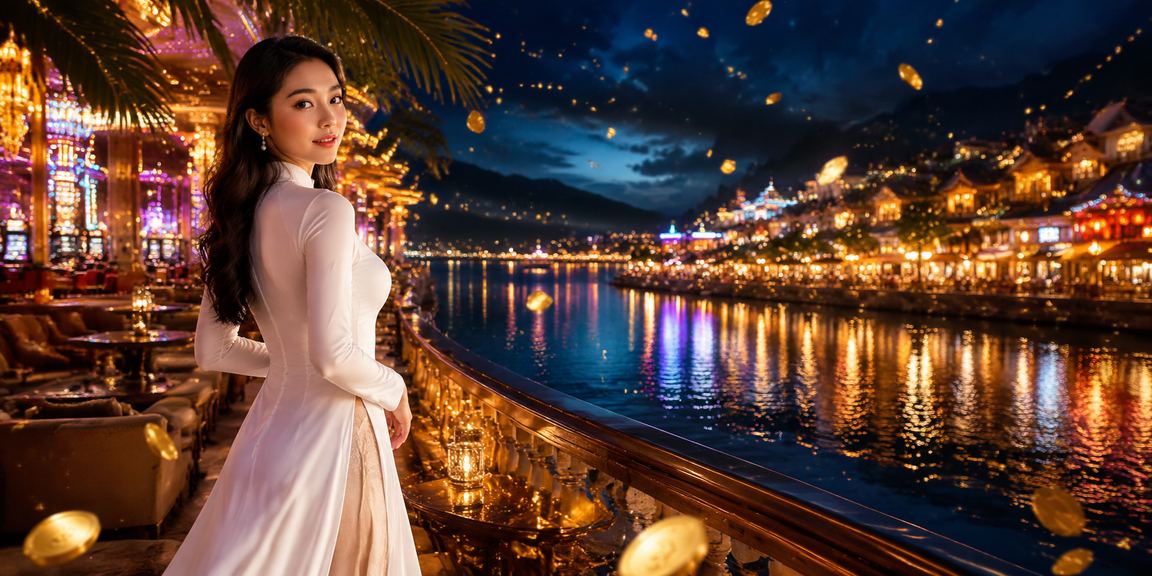 Người phụ nữ mặc áo dài tại Sa Pa khám phá ưu đãi VIP và bonus trên điện thoại